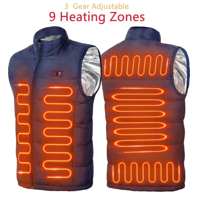 Vestember 9-Zone Heated Vest — All-Day Warmth for Cold Hands & Poor Circulation