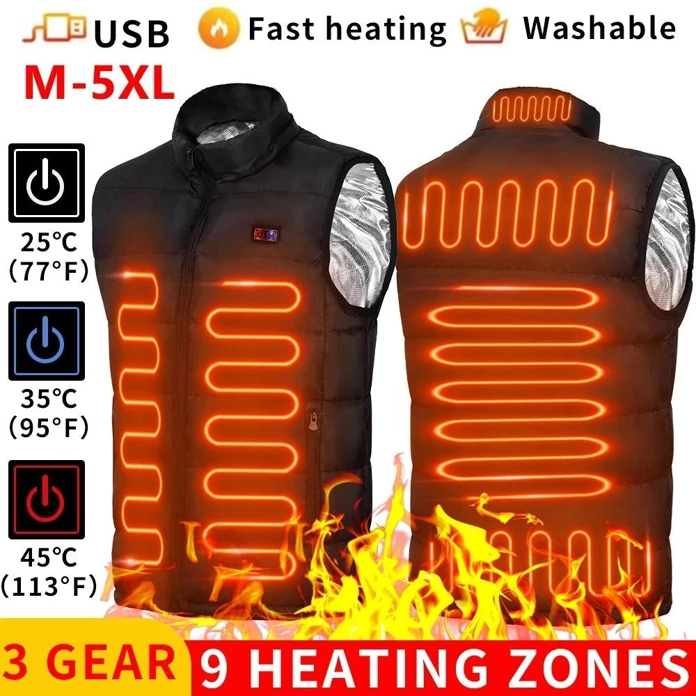 Vestember 9-Zone Heated Vest — All-Day Warmth for Cold Hands & Poor Circulation